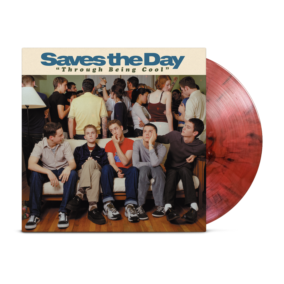 Through Being Cool LP - Flame Red + Black Marble Vinyl – Saves the Day